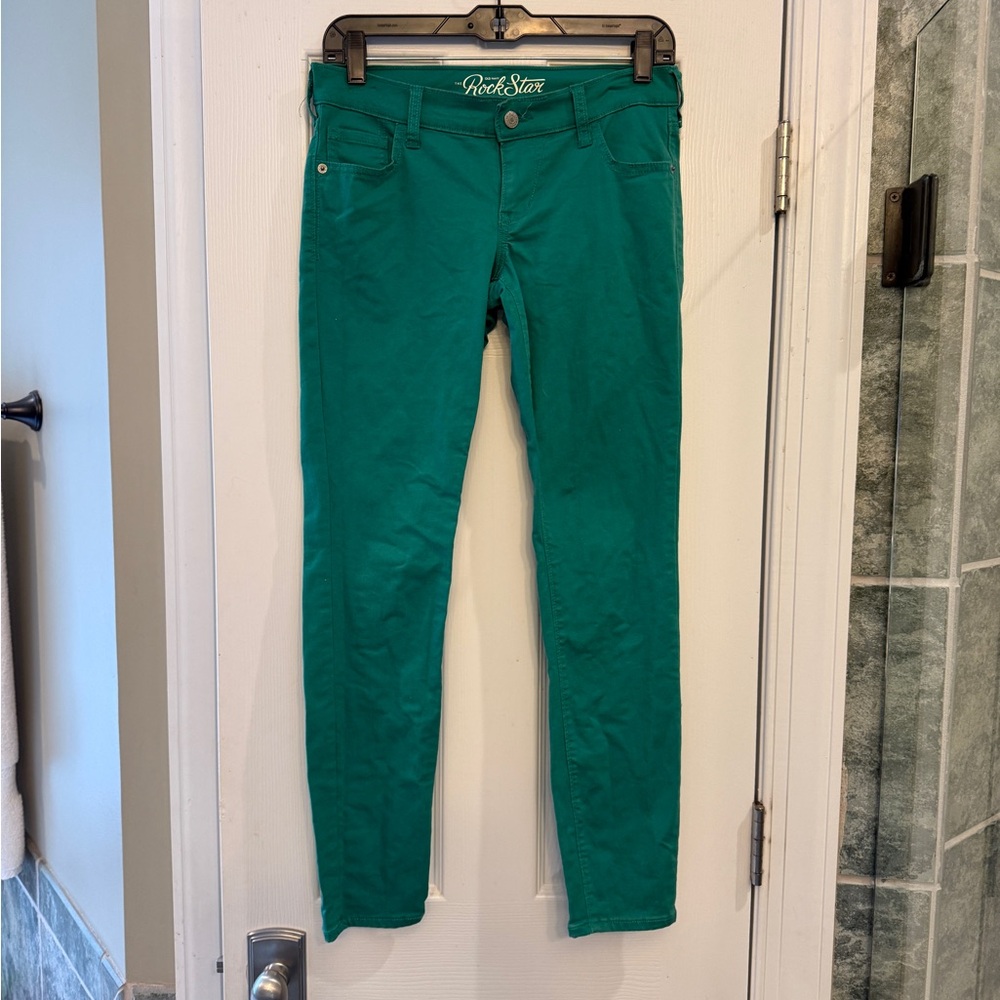 Old Navy Women's Green Skinny Jeans
